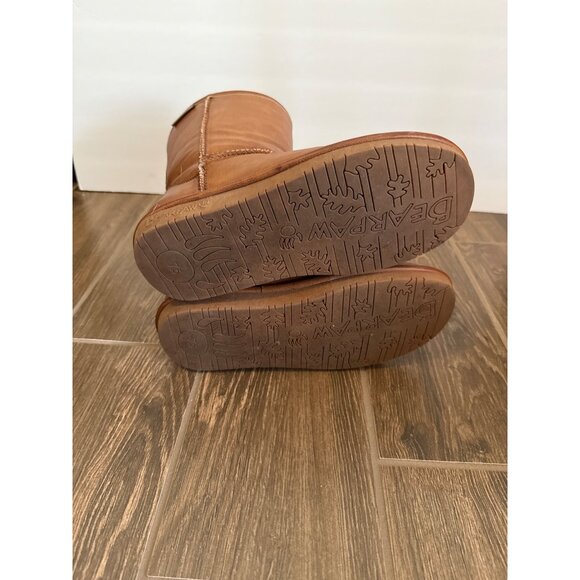 Bearpaw Women's size 7.5 Chestnut Leather Boots Excellent condition - Picture 4 of 7